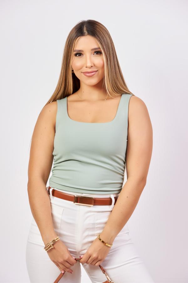 BLUSA VERDE LOVE TREE MEDIUM