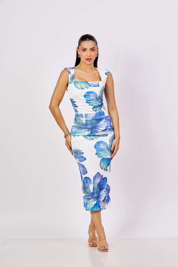 VESTIDO FLORES HAUTE LARGE