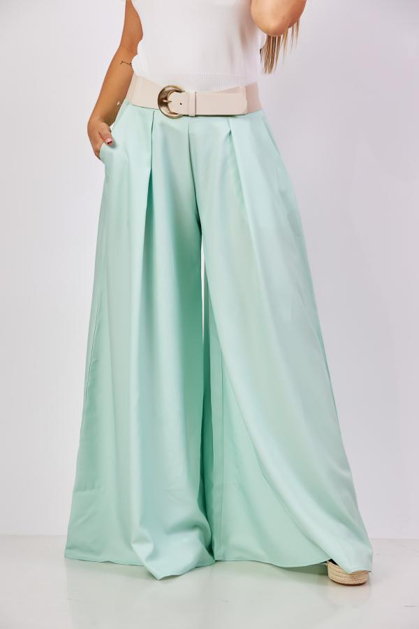 PANTAL&Oacute;N VERDE AGUA NYLON MEDIUM