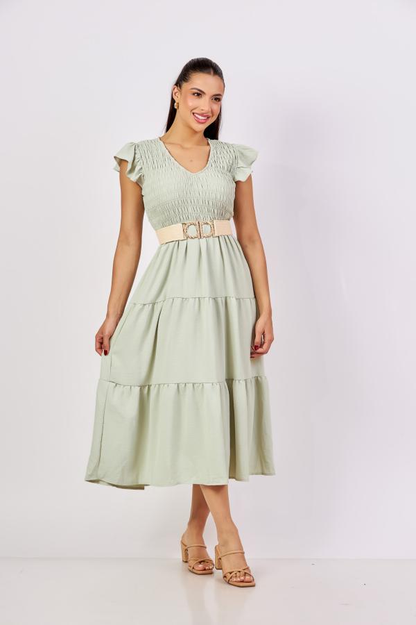 VESTIDO VERDE BLUEPEPPER LARGE