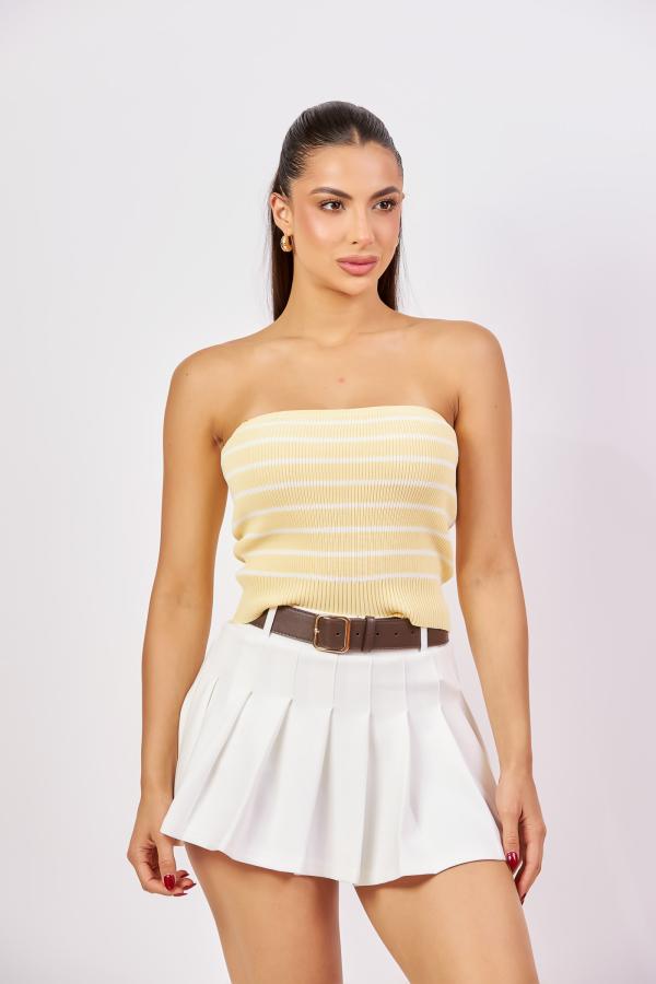 FALDA SHORT BLANCA LARGE