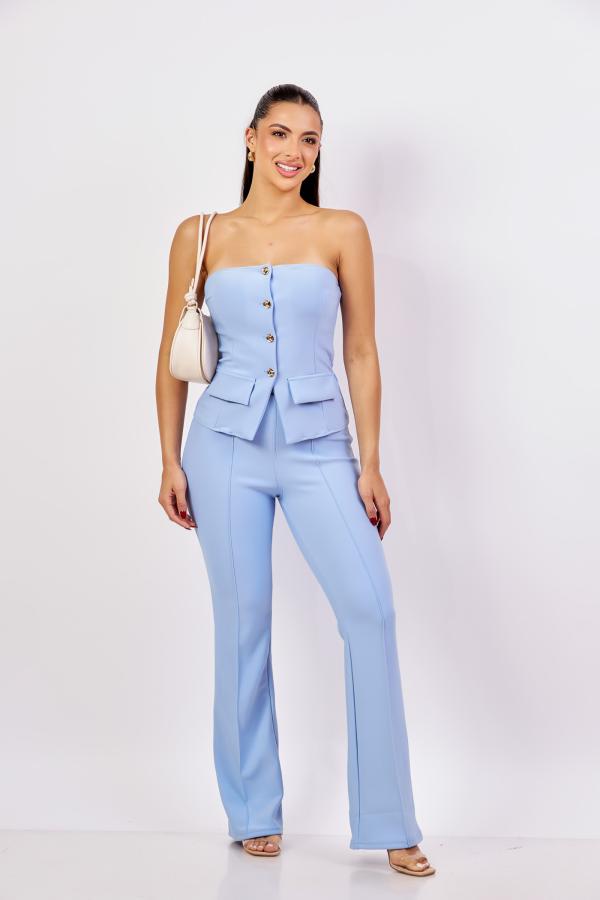 PANTALON CELESTE LOVE POEM SMALL