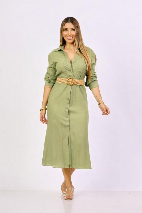 VESTIDO VERDE LOVE TREE LARGE